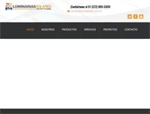 Tablet Screenshot of luminariassolares.com.mx